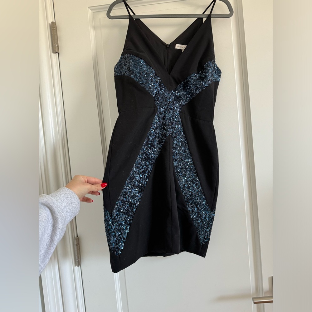 Dress the Population Black and Sequin dress